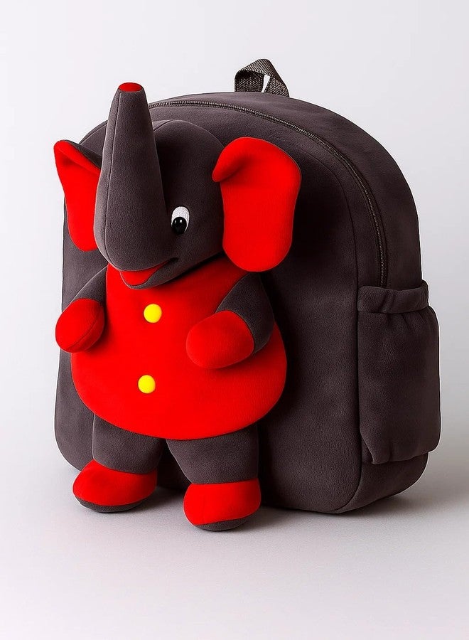 GT Gungun Toys Elephant Plush Backpack for Kids | Soft Toy Cartoon School Bag for Toddlers & Baby Boys Girls | Cute Animal Travel Backpack for Daycare, Picnic & Return Gift - Image 3